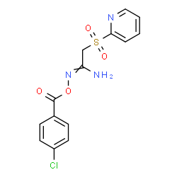 ChemSpider 2D Image | O1-(4-chlorobenzoyl)-2-(2-pyridylsulfonyl)ethanehydroximamide | C14H12ClN3O4S