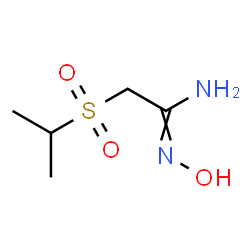ChemSpider 2D Image | N-hydroxy-2-(isopropylsulfonyl)ethanimidamide | C5H12N2O3S