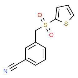 ChemSpider 2D Image | 3-[(2-Thienylsulfonyl)methyl]benzonitrile | C12H9NO2S2