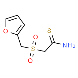 ChemSpider 2D Image | 2-[(2-Furylmethyl)sulfonyl]ethanethioamide | C7H9NO3S2