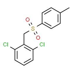 ChemSpider 2D Image | 1,3-Dichloro-2-[[(4-methylphenyl)sulfonyl]methyl]benzene | C14H12Cl2O2S