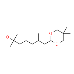 ChemSpider 2D Image | 7-(5,5-Dimethyl-1,3-dioxan-2-yl)-2,6-dimethyl-2-heptanol | C15H30O3