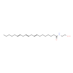 ChemSpider 2D Image | N-(2-Hydroxyethyl)-8,11,14-icosatrienamide | C22H39NO2