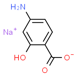 ChemSpider 2D Image | Aminosalicylate Sodium | C7H6NNaO3