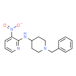 ChemSpider 2D Image | 1-benzyl-N-(3-nitropyridin-2-yl)piperidin-4-amine | C17H20N4O2