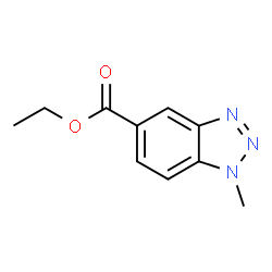 ChemSpider 2D Image | Ethyl 1-methyl-1H-benzotriazole-5-carboxylate | C10H11N3O2