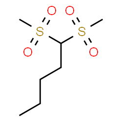 ChemSpider 2D Image | 1,1-Bis(methylsulfonyl)pentane | C7H16O4S2