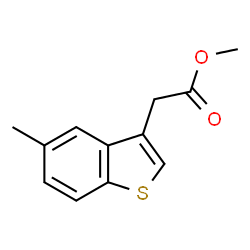 ChemSpider 2D Image | Methyl (5-methyl-1-benzothiophen-3-yl)acetate | C12H12O2S