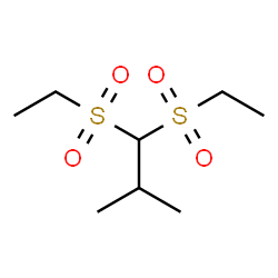 ChemSpider 2D Image | 1,1-Bis(ethylsulfonyl)-2-methylpropane | C8H18O4S2