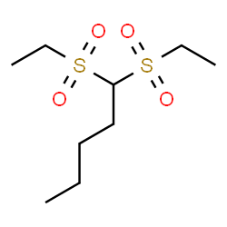 ChemSpider 2D Image | 1,1-Bis(ethylsulfonyl)pentane | C9H20O4S2