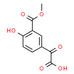 ChemSpider 2D Image | [4-Hydroxy-3-(methoxycarbonyl)phenyl](oxo)acetic acid | C10H8O6