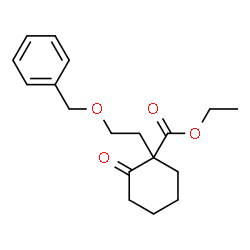 ChemSpider 2D Image | Ethyl 1-[2-(benzyloxy)ethyl]-2-oxocyclohexanecarboxylate | C18H24O4