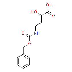 ChemSpider 2D Image | 4-{[(Benzyloxy)carbonyl]amino}-2-hydroxybutanoic acid | C12H15NO5