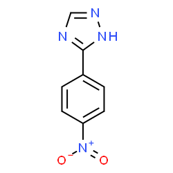 ChemSpider 2D Image | 5-(4-Nitrophenyl)-1H-1,2,4-triazole | C8H6N4O2