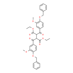 ChemSpider 2D Image | diethyl 2,3-di[4-(benzyloxy)-3-methoxybenzoyl]succinate | C38H38O10