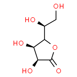 ChemSpider 2D Image | (3S,4R)-5-[(1S)-1,2-Dihydroxyethyl]-3,4-dihydroxydihydro-2(3H)-furanone | C6H10O6