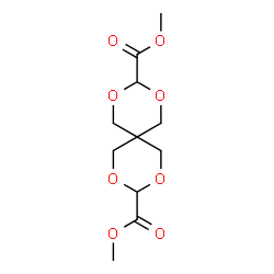 ChemSpider 2D Image | Dimethyl 2,4,8,10-tetraoxaspiro[5.5]undecane-3,9-dicarboxylate | C11H16O8
