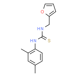 ChemSpider 2D Image | 1-(2,4-Dimethylphenyl)-3-(2-furylmethyl)thiourea | C14H16N2OS