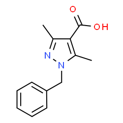 ChemSpider 2D Image | 1-Benzyl-3,5-dimethyl-1H-pyrazole-4-carboxylic acid | C13H14N2O2