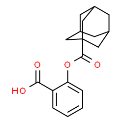 ChemSpider 2D Image | 2-[(Adamantan-1-ylcarbonyl)oxy]benzoic acid | C18H20O4