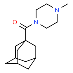 ChemSpider 2D Image | 1-(adamantane-1-carbonyl)-4-methylpiperazine | C16H26N2O