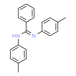 ChemSpider 2D Image | N,N'-Bis(4-methylphenyl)benzenecarboximidamide | C21H20N2