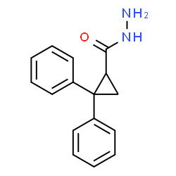 ChemSpider 2D Image | 2,2-Diphenylcyclopropanecarbohydrazide | C16H16N2O