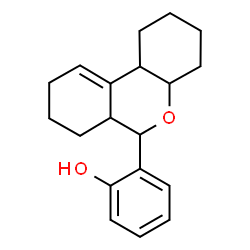 ChemSpider 2D Image | 2-(2,3,4,4a,6,6a,7,8,9,10b-Decahydro-1H-benzo[c]chromen-6-yl)phenol | C19H24O2
