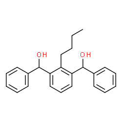 ChemSpider 2D Image | (2-Butyl-1,3-phenylene)bis(phenylmethanol) | C24H26O2