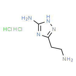 ChemSpider 2D Image | 3-(2-Aminoethyl)-1H-1,2,4-triazol-5-amine dihydrochloride | C4H11Cl2N5