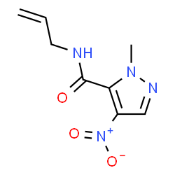 ChemSpider 2D Image | N-Allyl-1-methyl-4-nitro-1H-pyrazole-5-carboxamide | C8H10N4O3