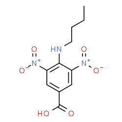 ChemSpider 2D Image | 4-(Butylamino)-3,5-dinitrobenzoic acid | C11H13N3O6