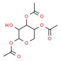 ChemSpider 2D Image | 1,3,4-Tri-O-acetylpentopyranose | C11H16O8