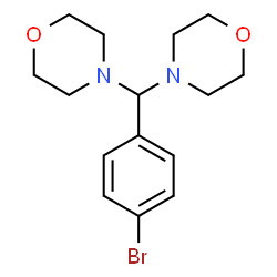 ChemSpider 2D Image | 4,4'-[(4-Bromophenyl)methylene]dimorpholine | C15H21BrN2O2