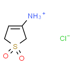 ChemSpider 2D Image | 2,5-Dihydro-3-thiophenaminium 1,1-dioxide chloride | C4H8ClNO2S