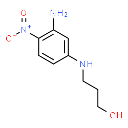 ChemSpider 2D Image | 3-(3-Amino-4-nitro-phenylamino)-propan-1-ol | C9H13N3O3