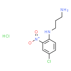 ChemSpider 2D Image | N-(4-Chloro-2-nitrophenyl)-1,3-propanediamine hydrochloride (1:1) | C9H13Cl2N3O2