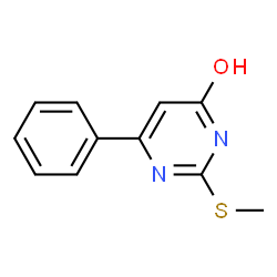 ChemSpider 2D Image | 2-(METHYLTHIO)-6-PHENYL-4-PYRIMIDINOL | C11H10N2OS