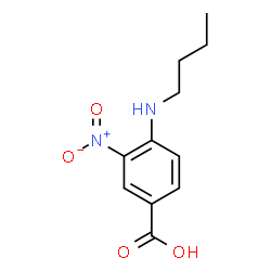 ChemSpider 2D Image | 4-Butylamino-3-nitro-benzoic acid | C11H14N2O4