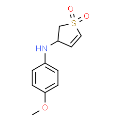 ChemSpider 2D Image | N-(4-Methoxyphenyl)-2,3-dihydro-3-thiophenamine 1,1-dioxide | C11H13NO3S