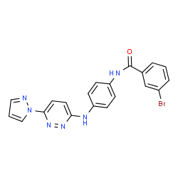 ChemSpider 2D Image | CSID:21086079 | C20H15BrN6O