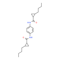 ChemSpider 2D Image | N,N'-1,4-Phenylenebis(2-butylcyclopropanecarboxamide) | C22H32N2O2