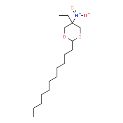 ChemSpider 2D Image | 5-Ethyl-5-nitro-2-undecyl-1,3-dioxane | C17H33NO4