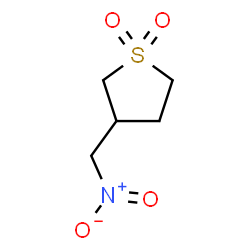 ChemSpider 2D Image | 3-(Nitromethyl)tetrahydrothiophene 1,1-dioxide | C5H9NO4S