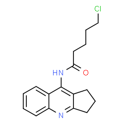 ChemSpider 2D Image | 5-Chloro-N-(2,3-dihydro-1H-cyclopenta[b]quinolin-9-yl)pentanamide | C17H19ClN2O