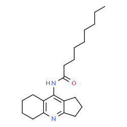ChemSpider 2D Image | N-(2,3,5,6,7,8-Hexahydro-1H-cyclopenta[b]quinolin-9-yl)nonanamide | C21H32N2O