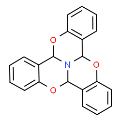 ChemSpider 2D Image | 4bH,9bH,14bH-5,10,15-Trioxa-14c-azanaphtho[1,2,3-gh]tetraphene | C21H15NO3