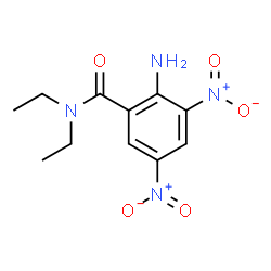 ChemSpider 2D Image | 2-Amino-N,N-diethyl-3,5-dinitrobenzamide | C11H14N4O5