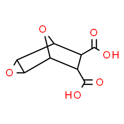 ChemSpider 2D Image | 3,8-Dioxatricyclo[3.2.1.0~2,4~]octane-6,7-dicarboxylic acid | C8H8O6