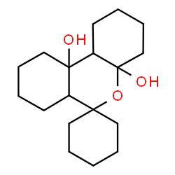 ChemSpider 2D Image | Octahydrospiro[benzo[c]chromene-6,1'-cyclohexane]-4a,10a(2H,6aH)-diol | C18H30O3